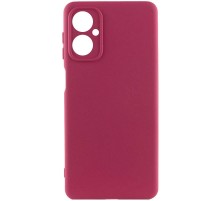 Чохол TPU GETMAN Liquid Silk Full Camera для Motorola Moto G14 Бордовий / Marsala
