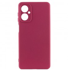 Чохол TPU GETMAN Liquid Silk Full Camera для Motorola Moto G14 Бордовий / Marsala