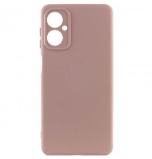 Чохол TPU GETMAN Liquid Silk Full Camera для Motorola Moto G14 Рожевий / Pink Sand