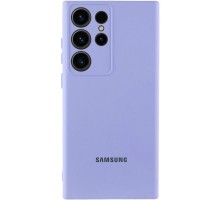 Чохол Silicone Cover Lakshmi Full Camera (AA) with logo для Samsung Galaxy S25 Ultra Бузковий / Dasheen