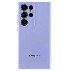 Чохол Silicone Cover Lakshmi Full Camera (AA) with logo для Samsung Galaxy S25 Ultra Бузковий / Dasheen