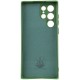 Чохол Silicone Cover Lakshmi Full Camera (AA) with logo для Samsung Galaxy S25 Ultra Зелений / Dark green