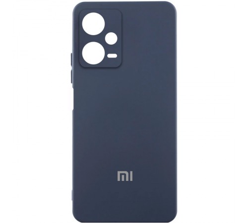 Чохол Silicone Cover Lakshmi Full Camera (AA) with logo для Xiaomi Redmi Note 12 Pro 5G Синій / Midnight blue
