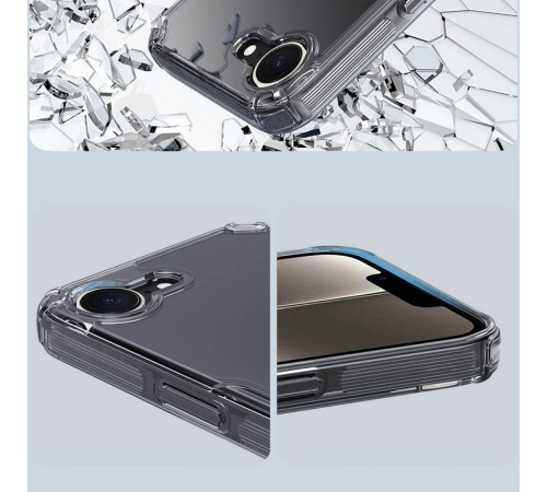 TPU чохол Nillkin Nature Pro Series для Apple iPhone 16e (6.1") Безбарвний (прозорий) TPU чохол Nillkin Nature Pro Series для Apple iPhone 16e (6.1") Безбарвний (прозорий)