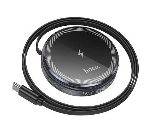 БЗП Hoco CQ18 Flash 2in1 Magnetic + iWatch (with retractable cable Type-C) Metal gray БЗП Hoco CQ18 Flash 2in1 Magnetic + iWatch (with retractable cable Type-C) Metal gray