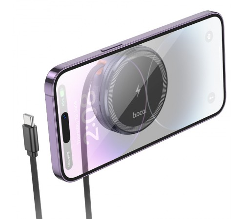 БЗП Hoco CQ18 Flash 2in1 Magnetic + iWatch (with retractable cable Type-C) Metal gray БЗП Hoco CQ18 Flash 2in1 Magnetic + iWatch (with retractable cable Type-C) Metal gray