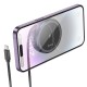 БЗП Hoco CQ18 Flash 2in1 Magnetic + iWatch (with retractable cable Type-C) Metal gray