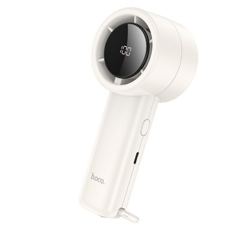Портативний вентилятор Hoco HX63 Fashion high-speed handheld fan 2000 mAh White Портативний вентилятор Hoco HX63 Fashion high-speed handheld fan 2000 mAh White