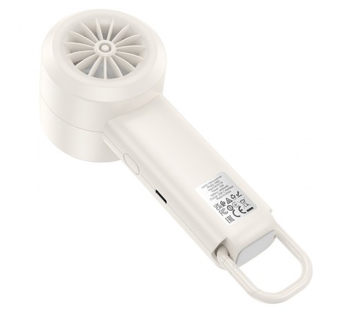 Портативний вентилятор Hoco HX63 Fashion high-speed handheld fan 2000 mAh White Портативний вентилятор Hoco HX63 Fashion high-speed handheld fan 2000 mAh White
