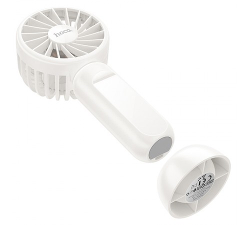 Портативний вентилятор Hoco HX60 Nimble portable handheld fan 1200 mAh White Портативний вентилятор Hoco HX60 Nimble portable handheld fan 1200 mAh White