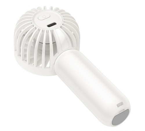 Портативний вентилятор Hoco HX60 Nimble portable handheld fan 1200 mAh White Портативний вентилятор Hoco HX60 Nimble portable handheld fan 1200 mAh White