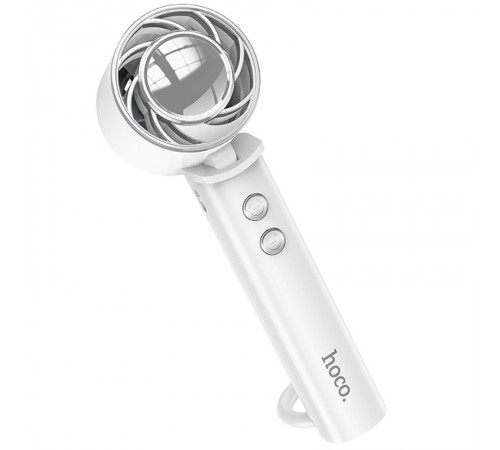 Портативний вентилятор Hoco HX61 Exquisite handheld folding fan 1200 mAh White Портативний вентилятор Hoco HX61 Exquisite handheld folding fan 1200 mAh White