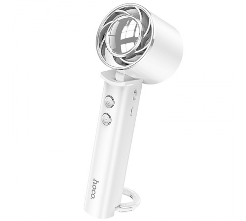Портативний вентилятор Hoco HX61 Exquisite handheld folding fan 1200 mAh White Портативний вентилятор Hoco HX61 Exquisite handheld folding fan 1200 mAh White