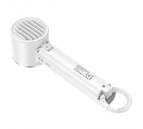 Портативний вентилятор Hoco HX61 Exquisite handheld folding fan 1200 mAh White Портативний вентилятор Hoco HX61 Exquisite handheld folding fan 1200 mAh White