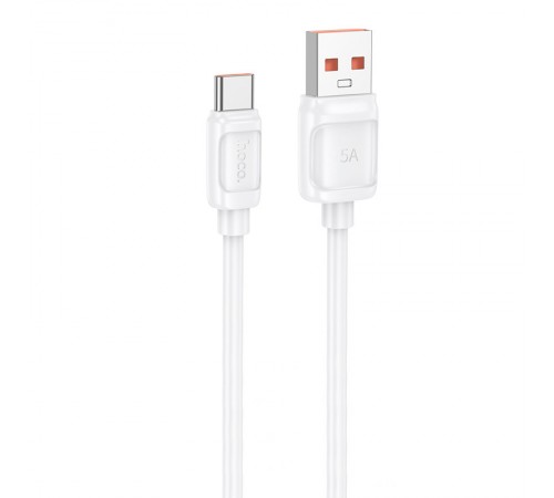 Дата кабель Hoco X115 Surpass USB to Type-C 100W (1m) White Дата кабель Hoco X115 Surpass USB to Type-C 100W (1m) White