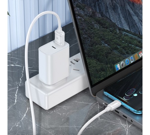 Дата кабель Hoco X115 Surpass USB to Type-C 100W (1m) White Дата кабель Hoco X115 Surpass USB to Type-C 100W (1m) White
