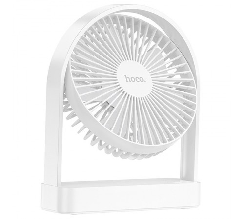 Настільний вентилятор Hoco HX65 ultra-thin desktop fan 2000 mAh White Настільний вентилятор Hoco HX65 ultra-thin desktop fan 2000 mAh White