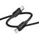 Дата кабель Hoco X115 Surpass Type-C to Type-C 240W (1m) Black