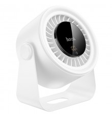 Настільний вентилятор Hoco HX66 desktop circulating fan 3000 mAh White