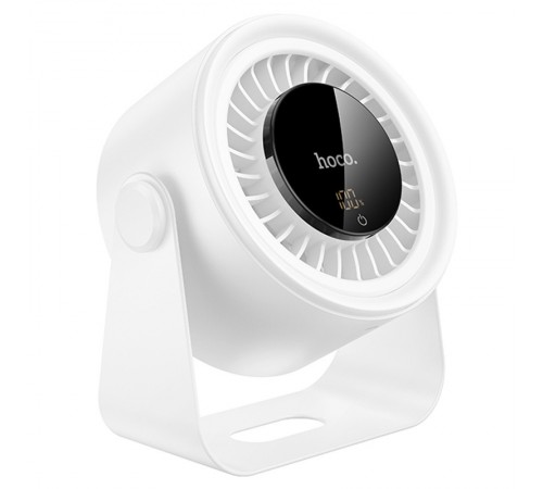 Настільний вентилятор Hoco HX66 desktop circulating fan 3000 mAh White Настільний вентилятор Hoco HX66 desktop circulating fan 3000 mAh White