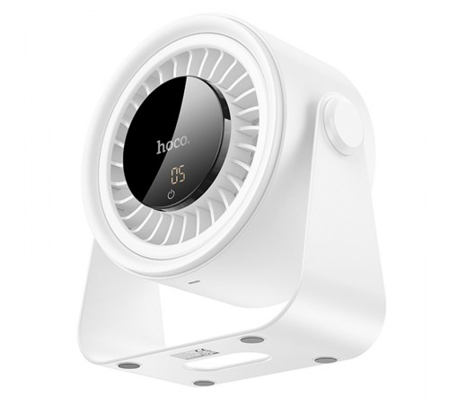 Настільний вентилятор Hoco HX66 desktop circulating fan 3000 mAh White Настільний вентилятор Hoco HX66 desktop circulating fan 3000 mAh White