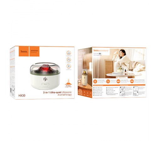 Зволожувач повітря Hoco HX30 Ultrasonic aromatherapy 160ml White Зволожувач повітря Hoco HX30 Ultrasonic aromatherapy 160ml White