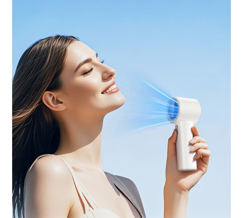 Портативний вентилятор Hoco HX64 Hurricane high speed handheld fan 3600 mAh White Портативний вентилятор Hoco HX64 Hurricane high speed handheld fan 3600 mAh White