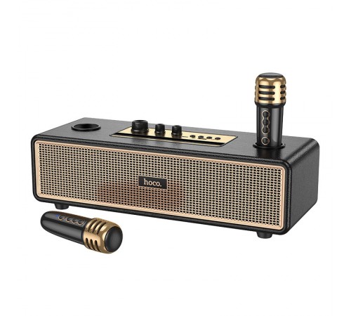 Bluetooth Колонка Hoco BS63 Graceful + два мікрофона Black