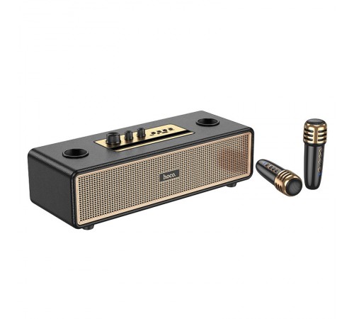 Bluetooth Колонка Hoco BS63 Graceful + два мікрофона Black