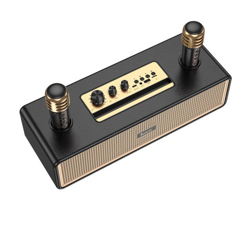 Bluetooth Колонка Hoco BS63 Graceful + два мікрофона Black