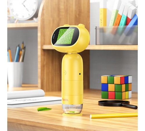 Дитячий мікроскоп Hoco DV206 Yellow Дитячий мікроскоп Hoco DV206 Yellow