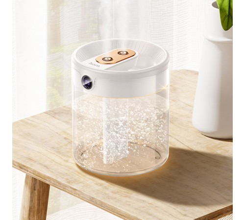 Зволожувач повітря Hoco HX31 Dual spray humidifier with digital display White Зволожувач повітря Hoco HX31 Dual spray humidifier with digital display White