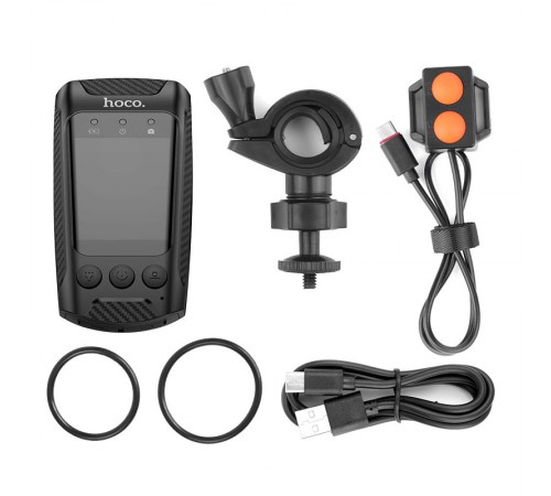 Відеореєстратор Hoco DV104 4K Riding recorder Black Відеореєстратор Hoco DV104 4K Riding recorder Black