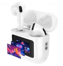 Бездротові TWS навушники Hoco EW73 Randy with Touch Screen White