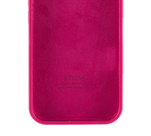 Чохол Silicone Case Full Camera Protective (AA) для Apple iPhone 16e (6.1") Червоний / Rose Red