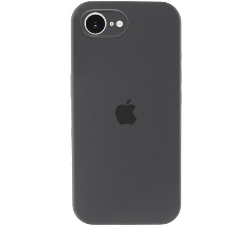 Чохол Silicone Case Full Camera Protective (AA) для Apple iPhone 16e (6.1") Сірий / Dark Gray