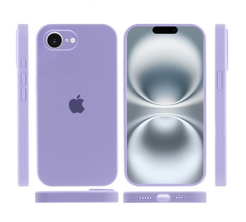 Чохол Silicone Case Full Camera Protective (AA) для Apple iPhone 16e (6.1") Бузковий / Dasheen