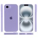 Чохол Silicone Case Full Camera Protective (AA) для Apple iPhone 16e (6.1") Бузковий / Dasheen
