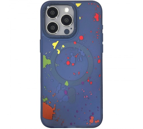 Чохол TPU+PC Flush with MagSafe для Apple iPhone 16 Pro (6.3") Dark blue Чохол TPU+PC Flush with MagSafe для Apple iPhone 16 Pro (6.3") Dark blue