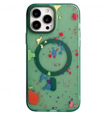 Чохол TPU+PC Flush with MagSafe для Apple iPhone 16 Pro Max (6.9") Dark green
