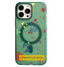 Чохол TPU+PC Flush with MagSafe для Samsung Galaxy S24+ / S25+ Dark green