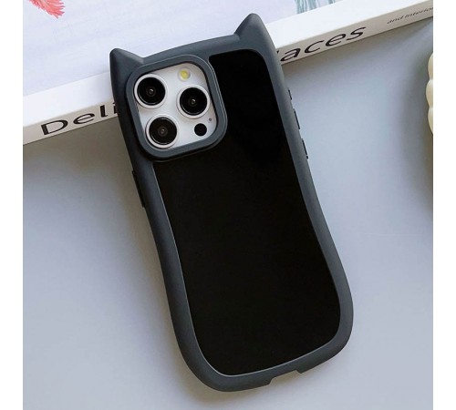 Чохол TPU GETMAN Cat with straps для Apple iPhone 15 Pro Max (6.7") Black Чохол TPU GETMAN Cat with straps для Apple iPhone 15 Pro Max (6.7") Black