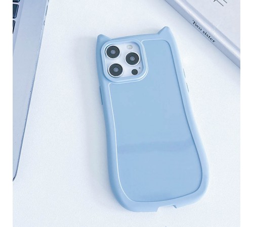 Чохол TPU GETMAN Cat with straps для Apple iPhone 15 Pro Max (6.7") Blue Чохол TPU GETMAN Cat with straps для Apple iPhone 15 Pro Max (6.7") Blue