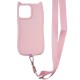 Чохол TPU GETMAN Cat with straps для Apple iPhone 15 Pro Max (6.7") Pink