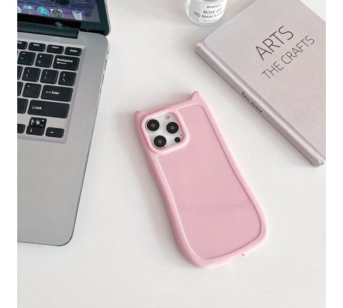 Чохол TPU GETMAN Cat with straps для Apple iPhone 15 Pro Max (6.7") Pink Чохол TPU GETMAN Cat with straps для Apple iPhone 15 Pro Max (6.7") Pink