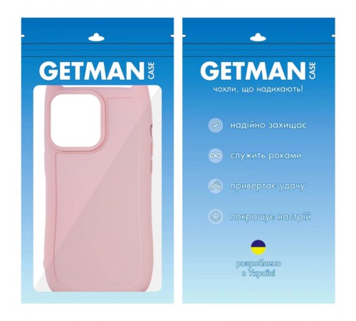 Чохол TPU GETMAN Cat with straps для Apple iPhone 15 Pro Max (6.7") Pink Чохол TPU GETMAN Cat with straps для Apple iPhone 15 Pro Max (6.7") Pink