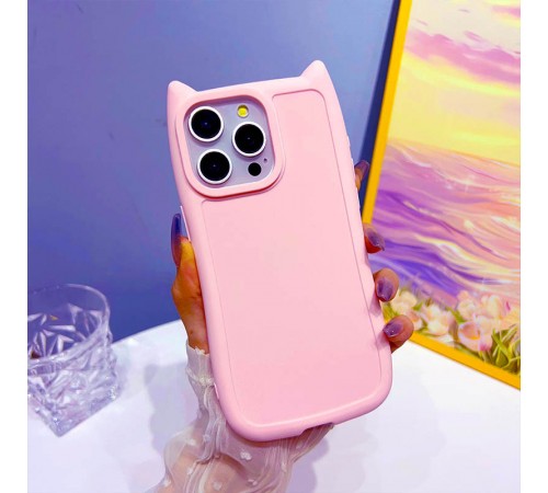 Чохол TPU GETMAN Cat with straps для Apple iPhone 15 Pro Max (6.7") Pink Чохол TPU GETMAN Cat with straps для Apple iPhone 15 Pro Max (6.7") Pink