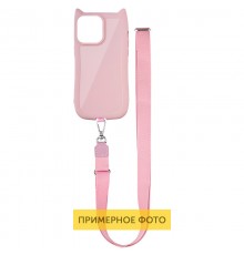 Чохол TPU GETMAN Cat with straps для Apple iPhone 16 Plus (6.7") Pink