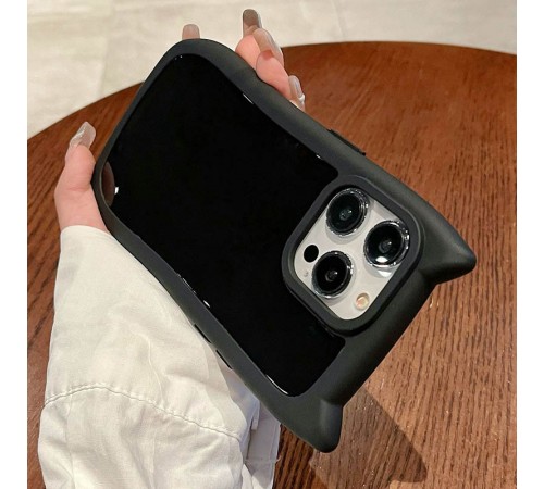 Чохол TPU GETMAN Cat with straps для Apple iPhone 16 Pro Max (6.9") Black Чохол TPU GETMAN Cat with straps для Apple iPhone 16 Pro Max (6.9") Black