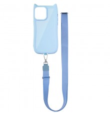 Чохол TPU GETMAN Cat with straps для Apple iPhone 16 Pro Max (6.9") Blue